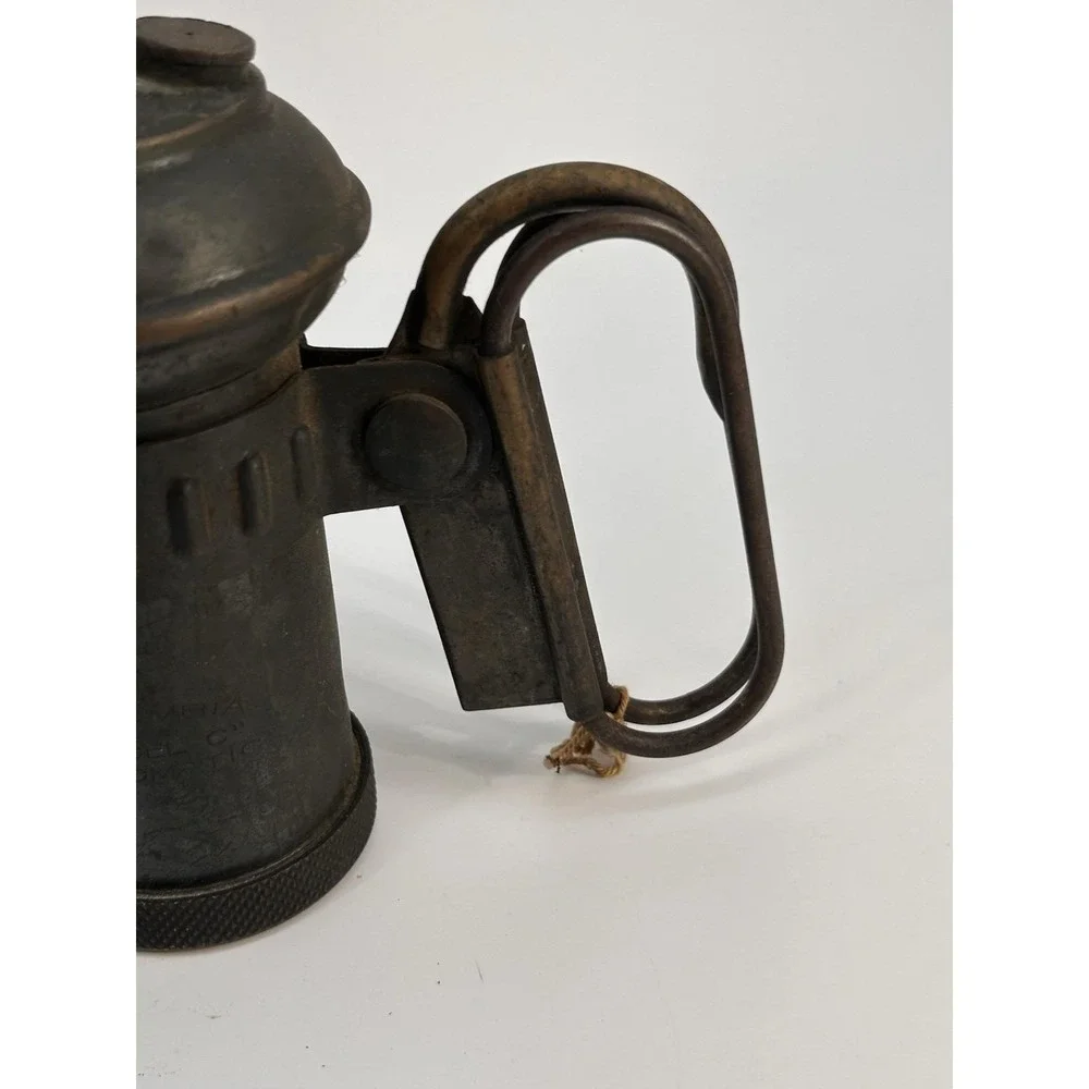 Vintage Columbia‎ C Hine-Watt Bicycle Carbide Lamp Motorcycle Light Jeweled